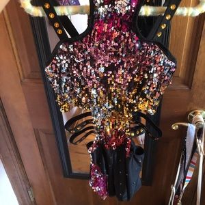 flip sequins dance costume